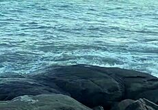 huge orgy on the beach with wild bareback sex and dripping cum in assholes