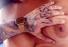 Hot Brunette Gives Backstage Blowjob! Matheus Castro And Pamela Santos In Interracial Fun.