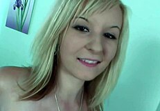 Amateur blonde's ass gets fucked hard in Jizzorama. 🔥