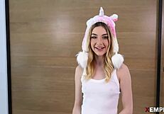 hot fuck unfolds with petite demi hawks in wild action