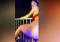 Young Brazilian teen gets a rough outdoor sex session
