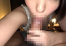 asian beauty licks nipples while handjobbing to orgasm?