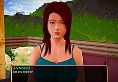 My New Family 439 - Redhead with Big Tits Dominates Wild Cartoon Action in Erotic Game Scene