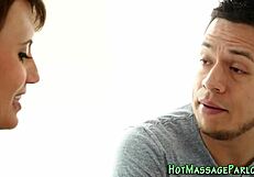 Busty Masseuse Facial