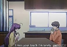 hentai - fuckin’ step mom in kitchen, uncensored, subbed, so hot!