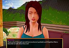 My New Family 439 - Redhead with Big Tits Dominates Wild Cartoon Action in Erotic Game Scene