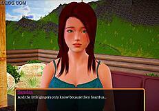 My New Family 439 - Redhead with Big Tits Dominates Wild Cartoon Action in Erotic Game Scene