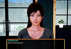 My New Family 439 - Redhead with Big Tits Dominates Wild Cartoon Action in Erotic Game Scene