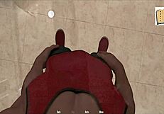 Big Tits Anime Girl Meets John Johnson in Erotic Game Scene