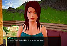 Min Nye Familie 439 - Rødhåret med store bryster dominerer vild tegnefilm-action i erotisk spilscene