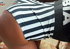 latina's big ass upset over torn shorts