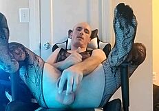 Sissy Gaping Ass In Fishnets