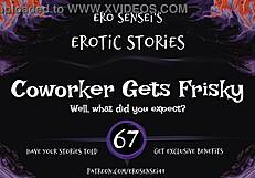 Coworker Feels Intense Orgasm In Erotic Audio