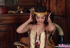 Twistys - Cassie Laine as Horny Indian Girl in Solo