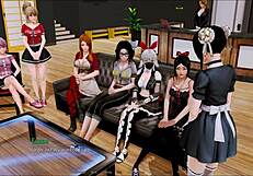 Exploring the harem hotel in episode 211