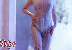 Gizelle Blanco Teases by Pool in Bikini with Pierced Nipples