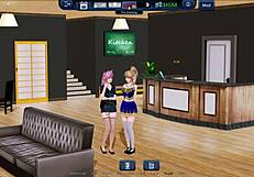 Exploring the harem hotel in episode 211