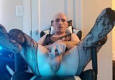 Sissy Gaping Ass In Fishnets