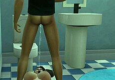 Intense Pissing On Stepmom's Mouth In Hentai