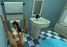 Intense Pissing On Stepmom's Mouth In Hentai