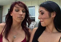 charming milf nicki hunter teaches young cuties lola foxx sapphic love with toys