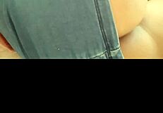 Sexy latina masturbates her wet hairy pussy on bed.