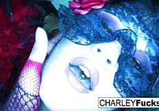 Charley Chase In Sexy Lingerie And Stockings