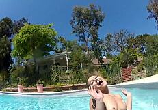 dani daniels pool gopro fun with big tits ass tattoo pussy oral lesbian sex