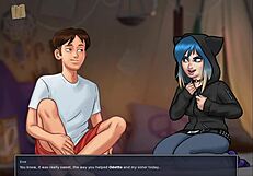 Walkthrough of the adult cartoon Summertime Saga Chapter 164