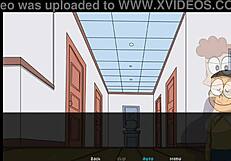 Dickmon part 2 featuring cartoon milf in anime game