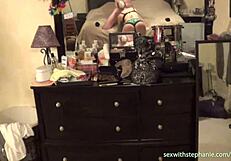 Stephie Blows Big Tits And Ass With Tattoos