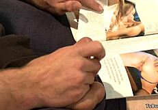 Shemale Catches Roommate Masturbating And Joins In Anal Fun