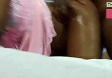 African Teen Rides Big Black Cock Doggystyle