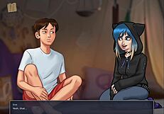 Walkthrough of the adult cartoon Summertime Saga Chapter 164