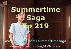 summertime saga episode 219 with erotic cartoon scenes