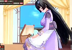 Is this uncensored hentai lady really that slutty in hardcore creampie play?