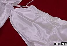 Holly Bombom calls boyfriend to fuck her wet pussy and tight ass!