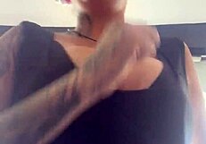 blonde with big tits runs at gym, tits pop out, gets so wet.