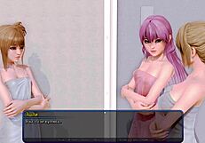 All the action of the harem hotel in this animated porn video