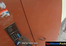 this perky short-haired babe gets her pussy banged hard on hidden cam