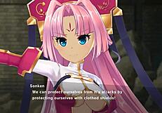 V likih iz Koihime Muso se prepustijo trojčku v cowgirl ježdi