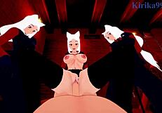 Cerberus And Judgement In Intense Helltaker POV Hentai