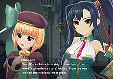 In Magicami, Koihime Muso characters engage in threesome cowgirl riding