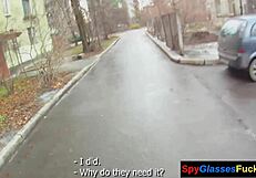 this perky short-haired babe gets her pussy banged hard on hidden cam