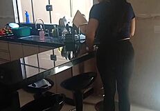 Fucked the hot maid at home