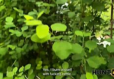 hunt4k hunter banging this hot czech girlfriend in pantyhose outdoors with friends