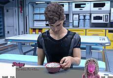 She says, 'I'm stranded in space with this emo girl opening up her big tits.'