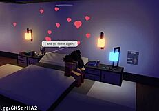 Demon slams into a hot fan with hardcore missionary fucking on Roblox