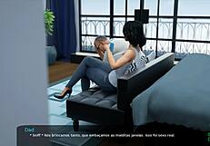 milfy city ep 38, stepmom lets me peek at sara's panties! 😏