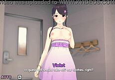 Special Harem Class With Violet In 3D Anime Classroom